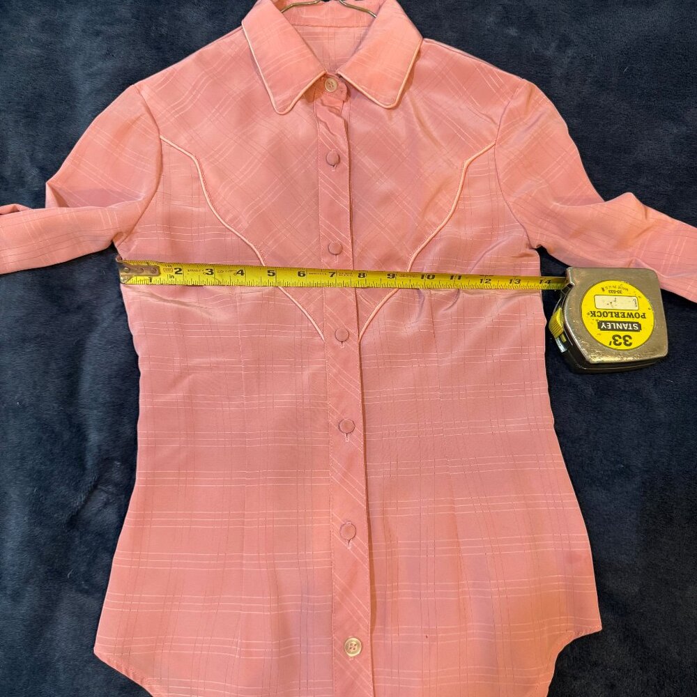 Custom Made Western Horse Show Shirt - size XS